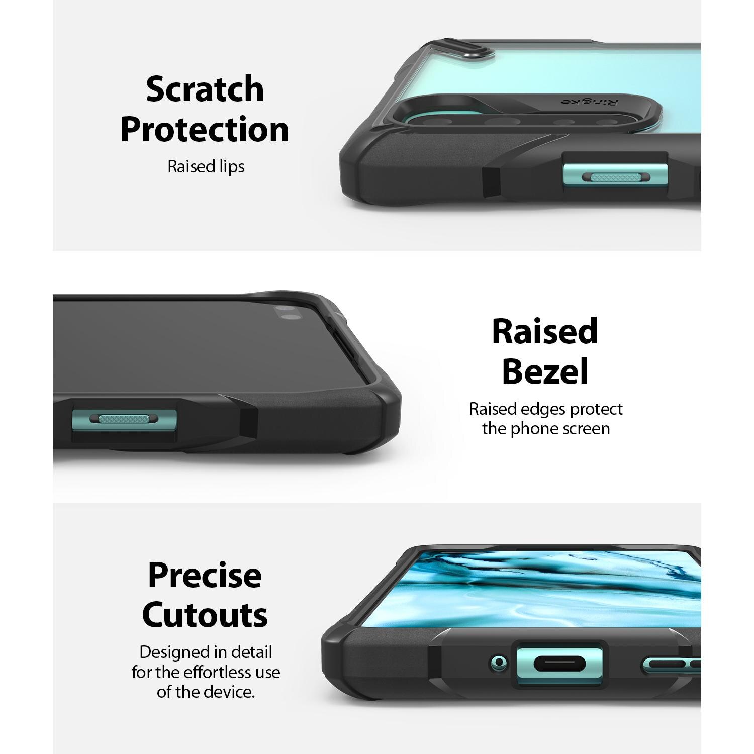 Coque Fusion X  OnePlus Nord, Noir