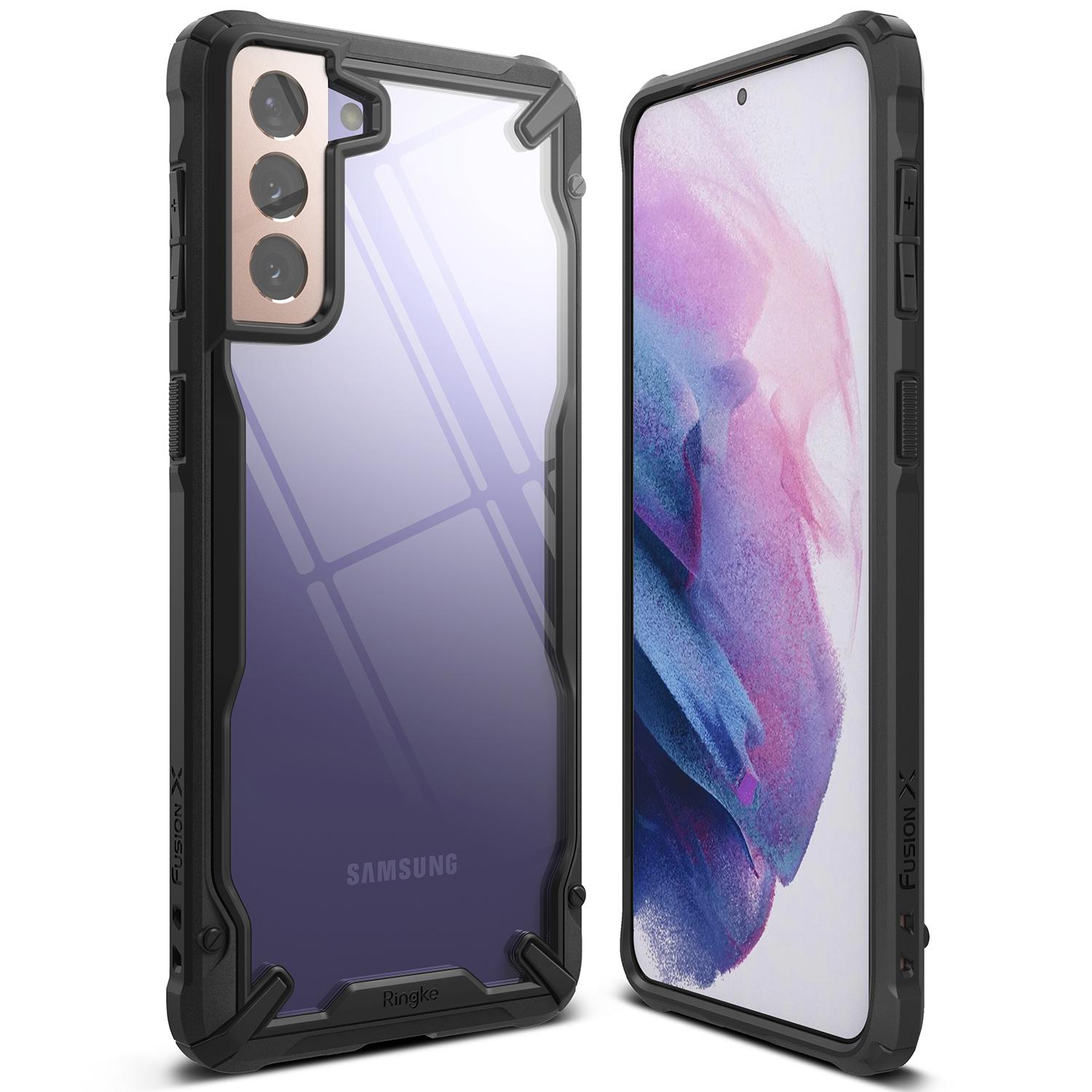 Coque Fusion X Samsung Galaxy S21 Plus, Noir