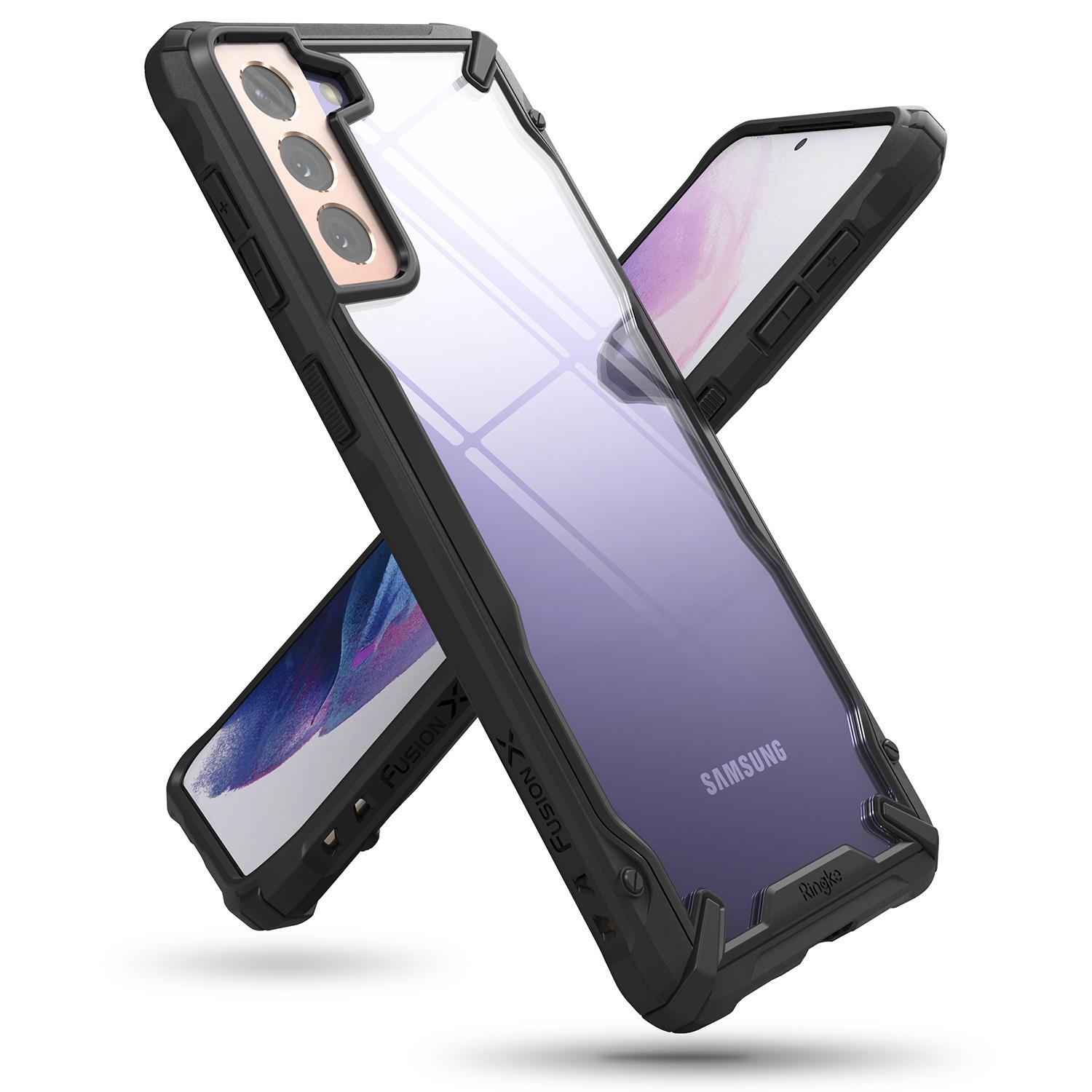 Coque Fusion X Samsung Galaxy S21 Plus, Noir