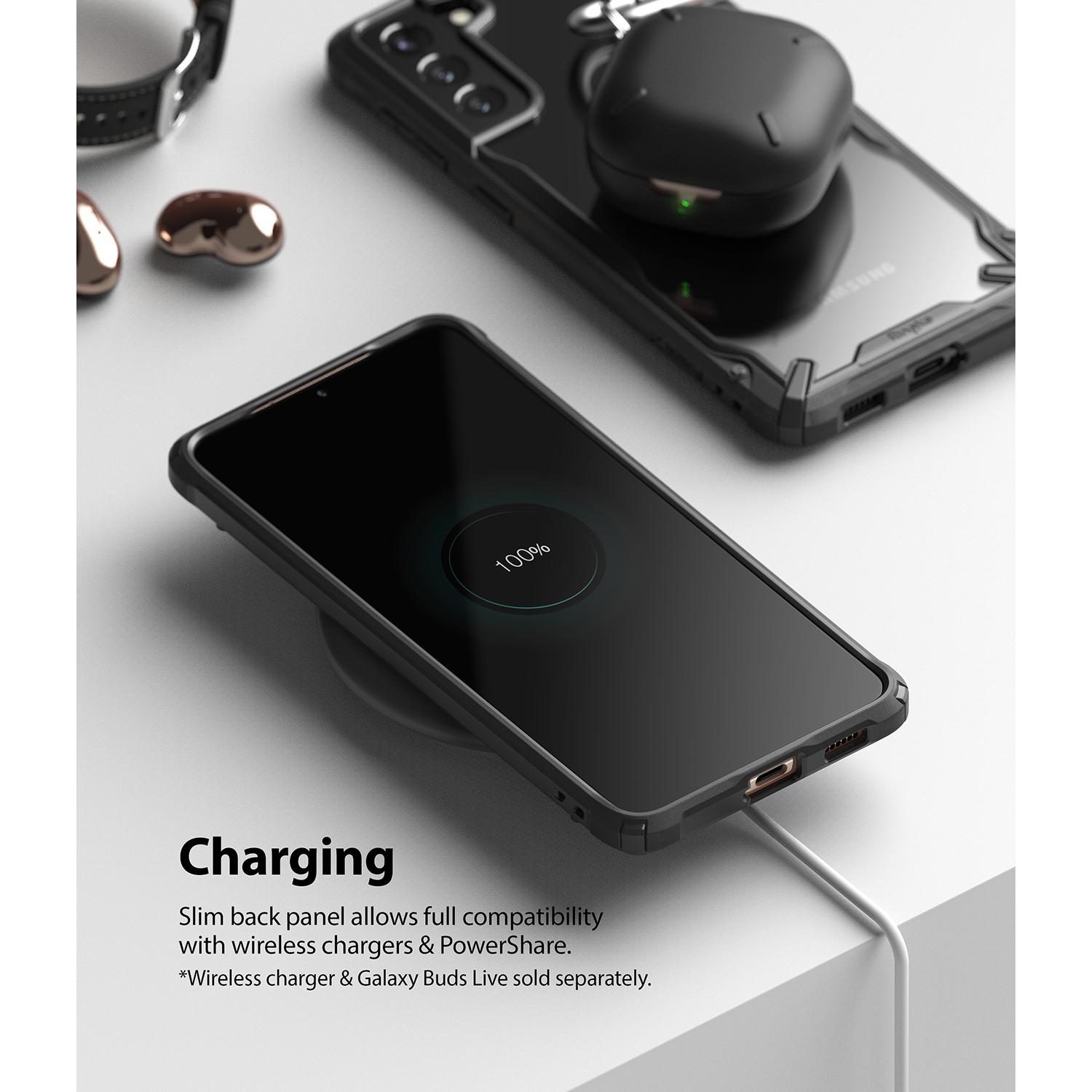 Coque Fusion X Samsung Galaxy S21 Plus, Noir