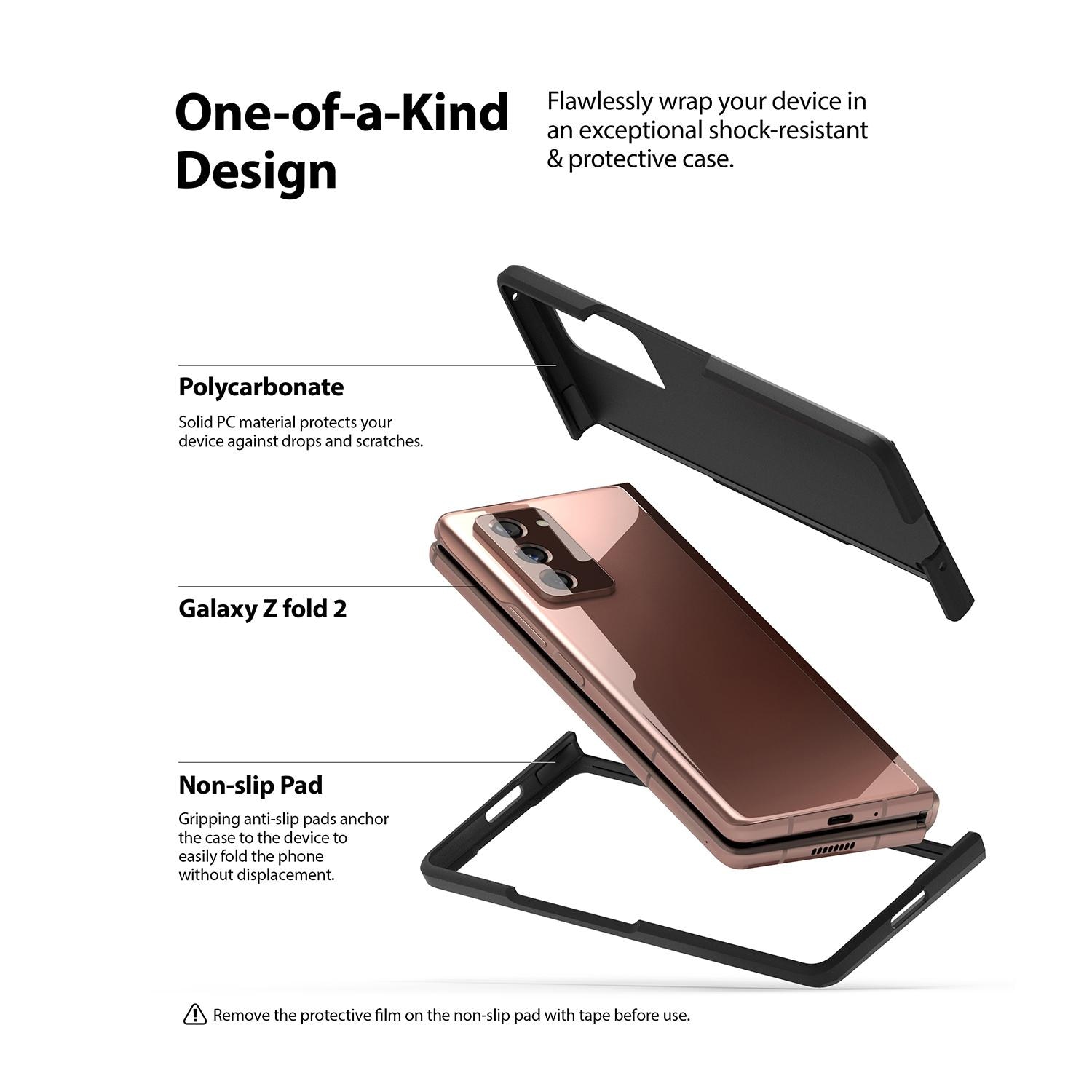 Coque Slim Samsung Galaxy Z Fold 2 Matte Black