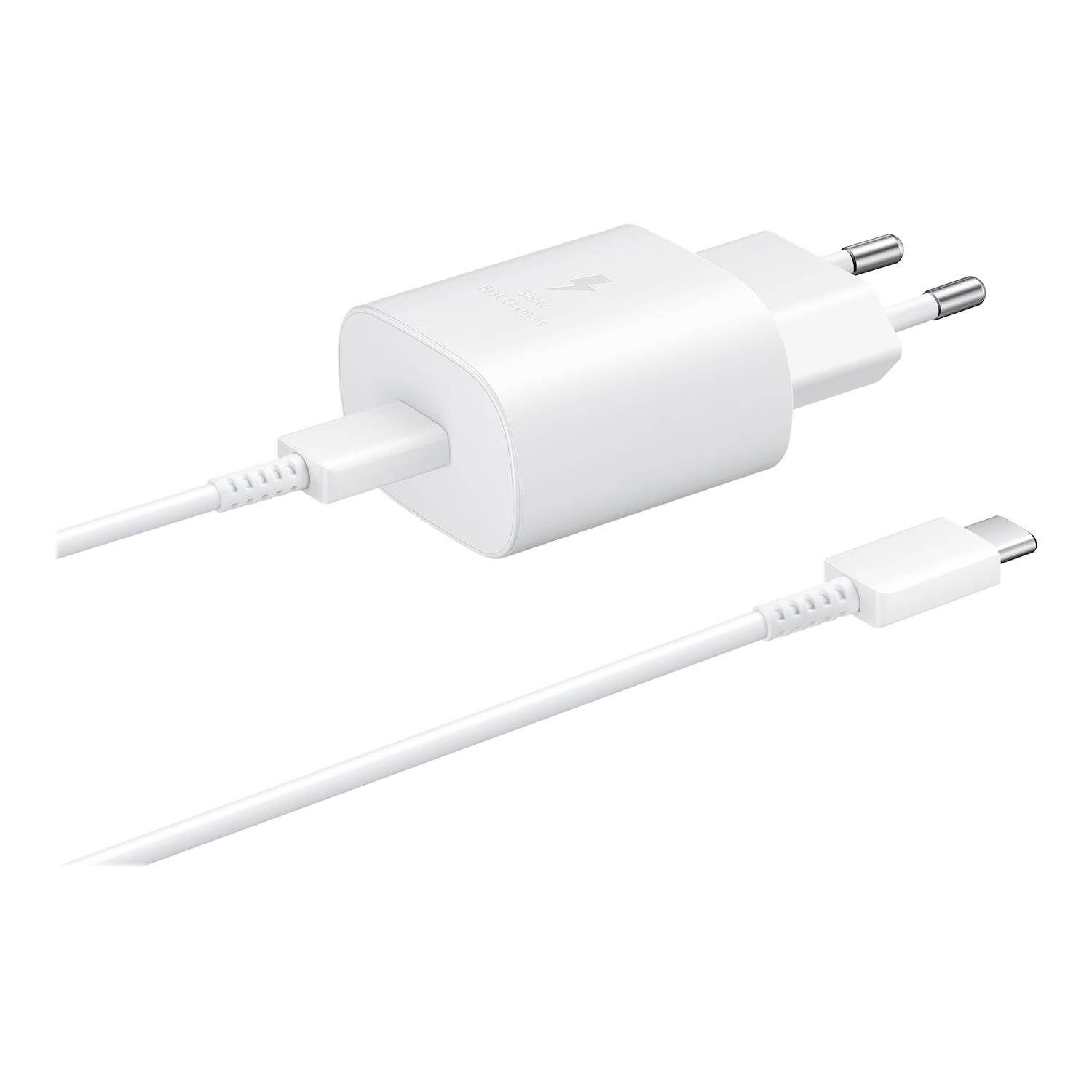 Chargeur Fast Charge 25W USB-C Blanc