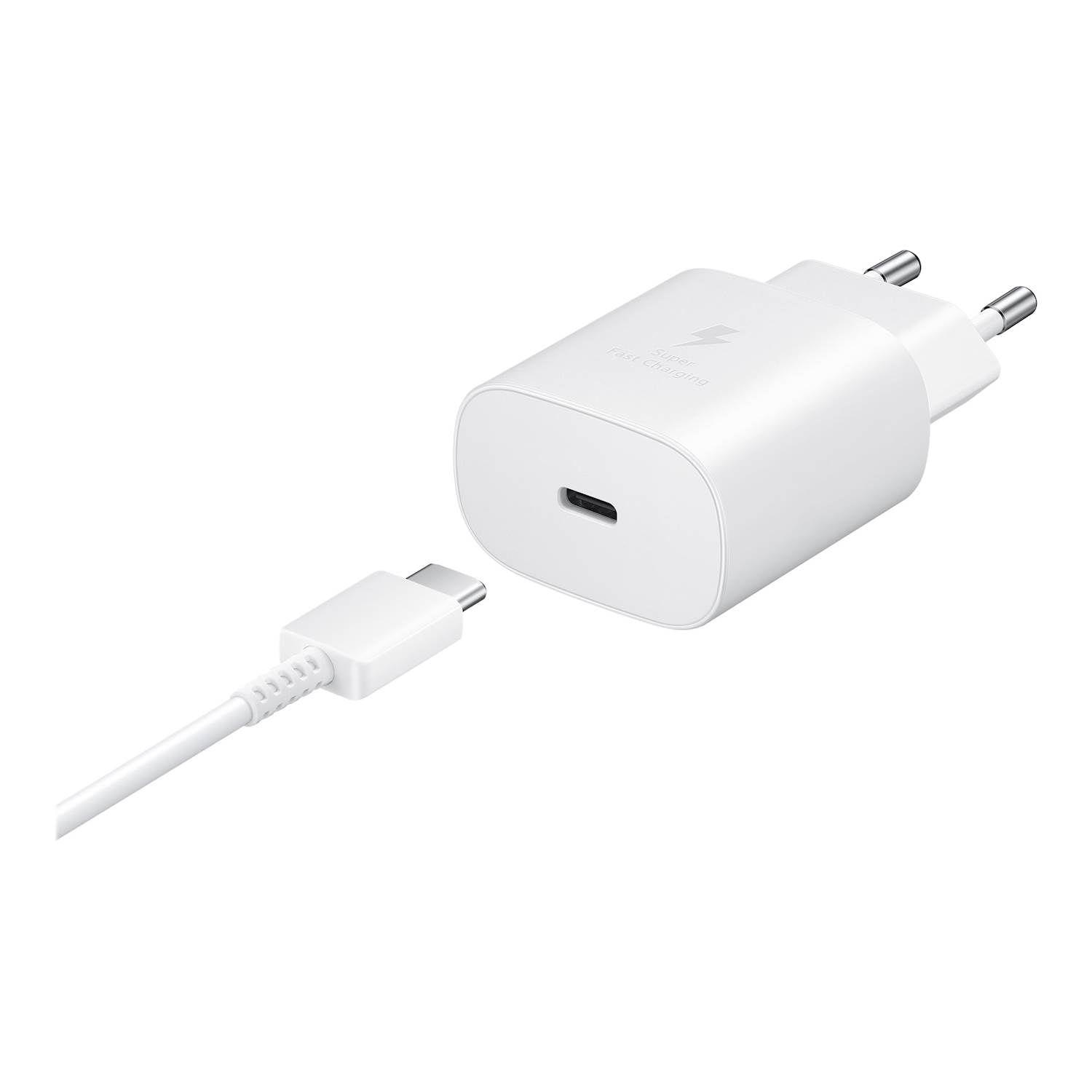 Chargeur Fast Charge 25W USB-C Blanc