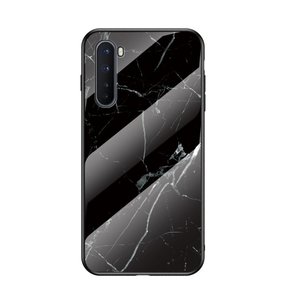Coque en verre trempé OnePlus Nord Marbre noir