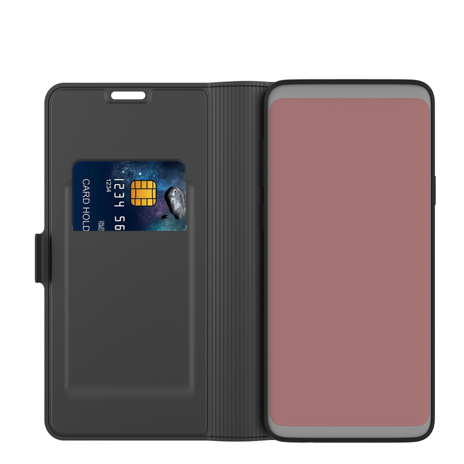 Étui portefeuille Slim Card Wallet iPhone 13 Pro Noir