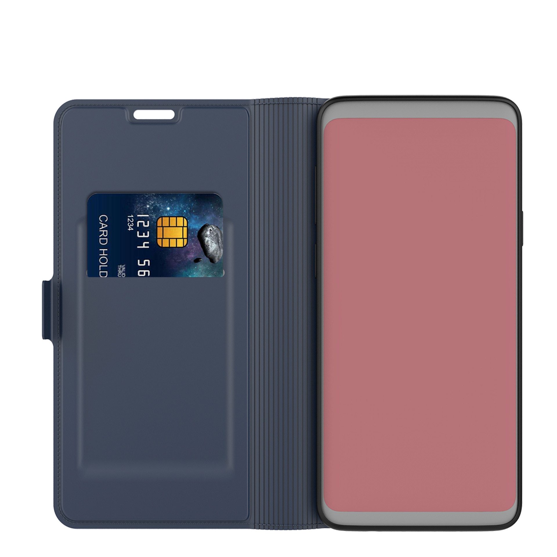 Étui portefeuille Slim Card Wallet OnePlus Nord 2 5G Bleu