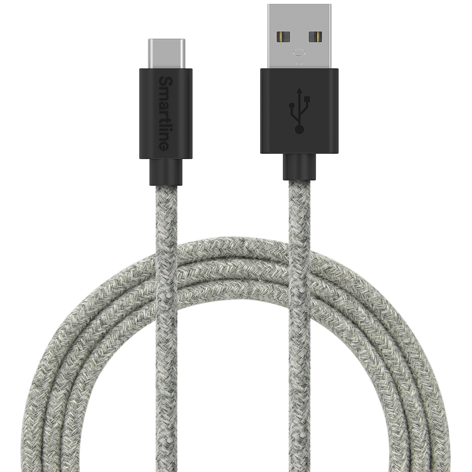 Fuzzy Câble USB-A vers USB-C 2 mètres Gris