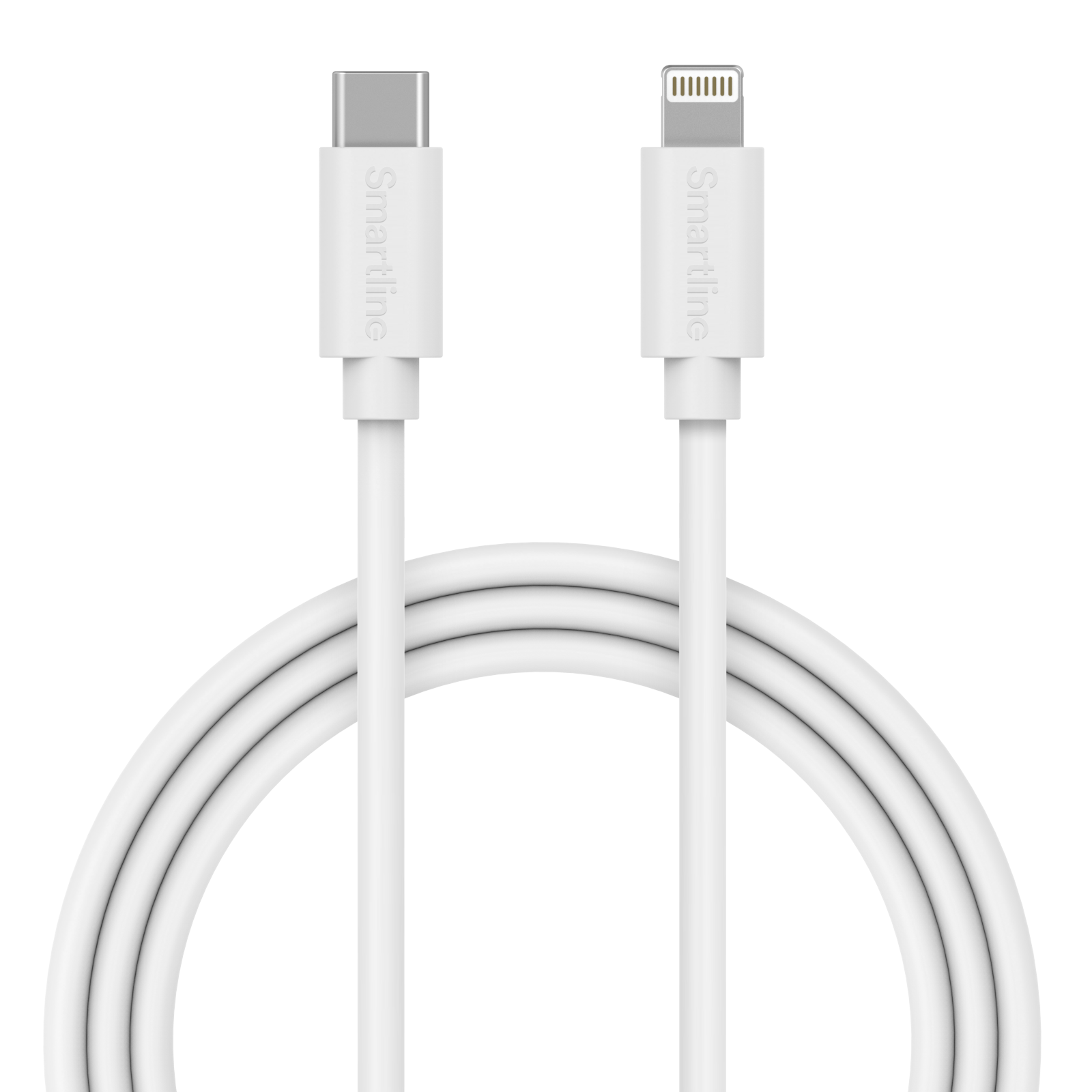 Câble Long USB-C vers Lightning 2 mètres iPhone 11  blanc