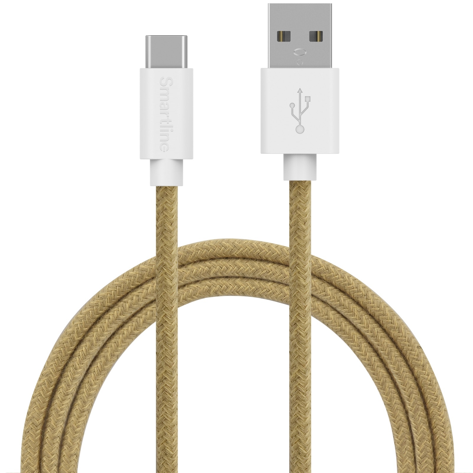 Fuzzy Câble USB-A vers USB-C 2 mètres Beige