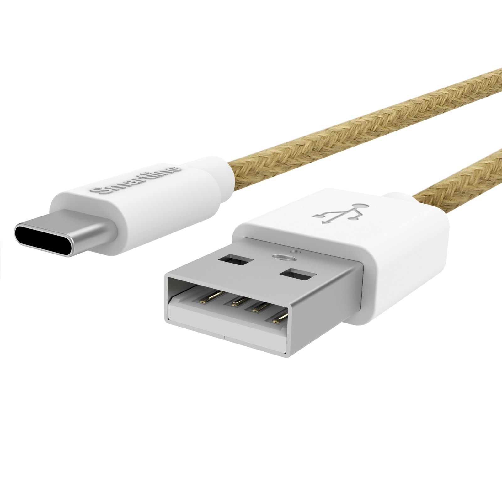 Fuzzy Câble USB-A vers USB-C 2 mètres Beige