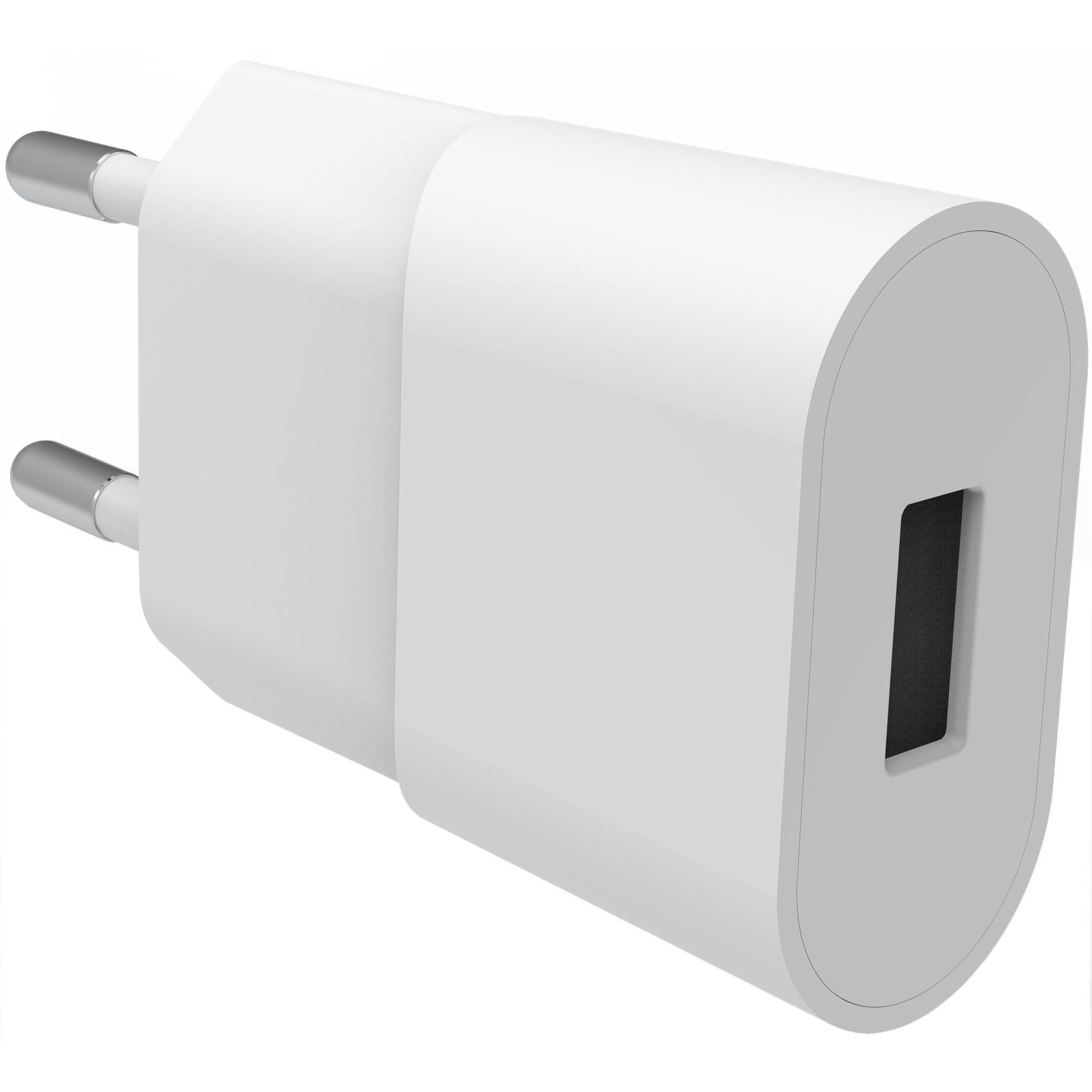 Chargeur USB 1A Blanc