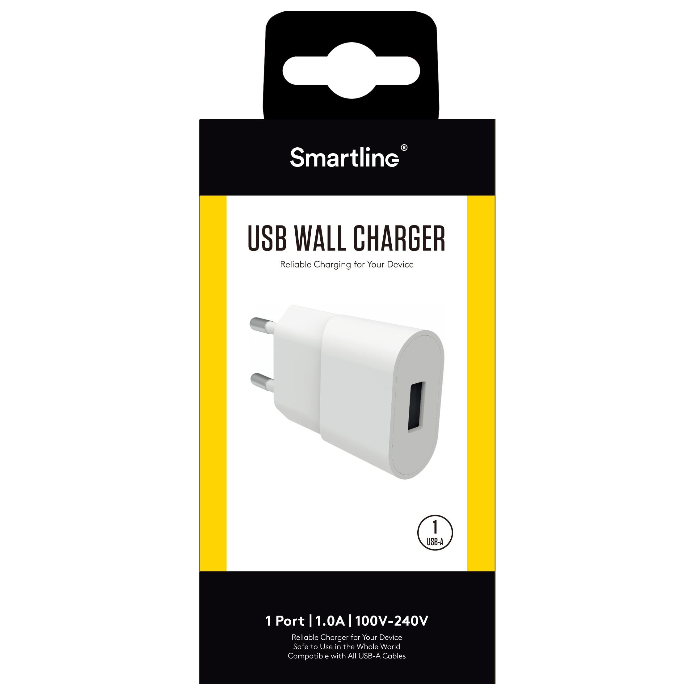 Chargeur USB 1A Blanc