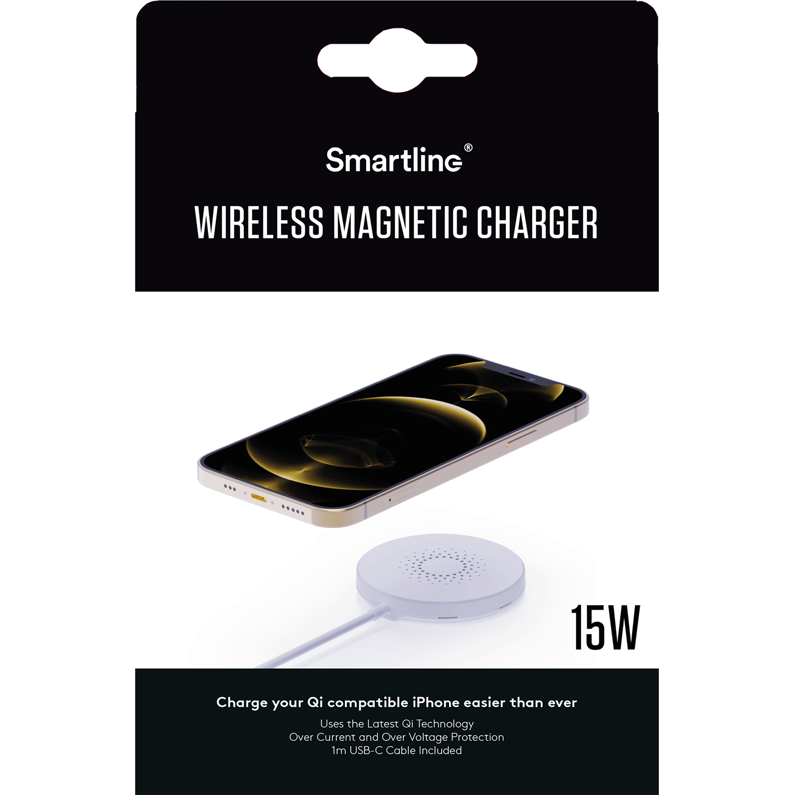 Wireless Qi Magnetic 15W Blanc