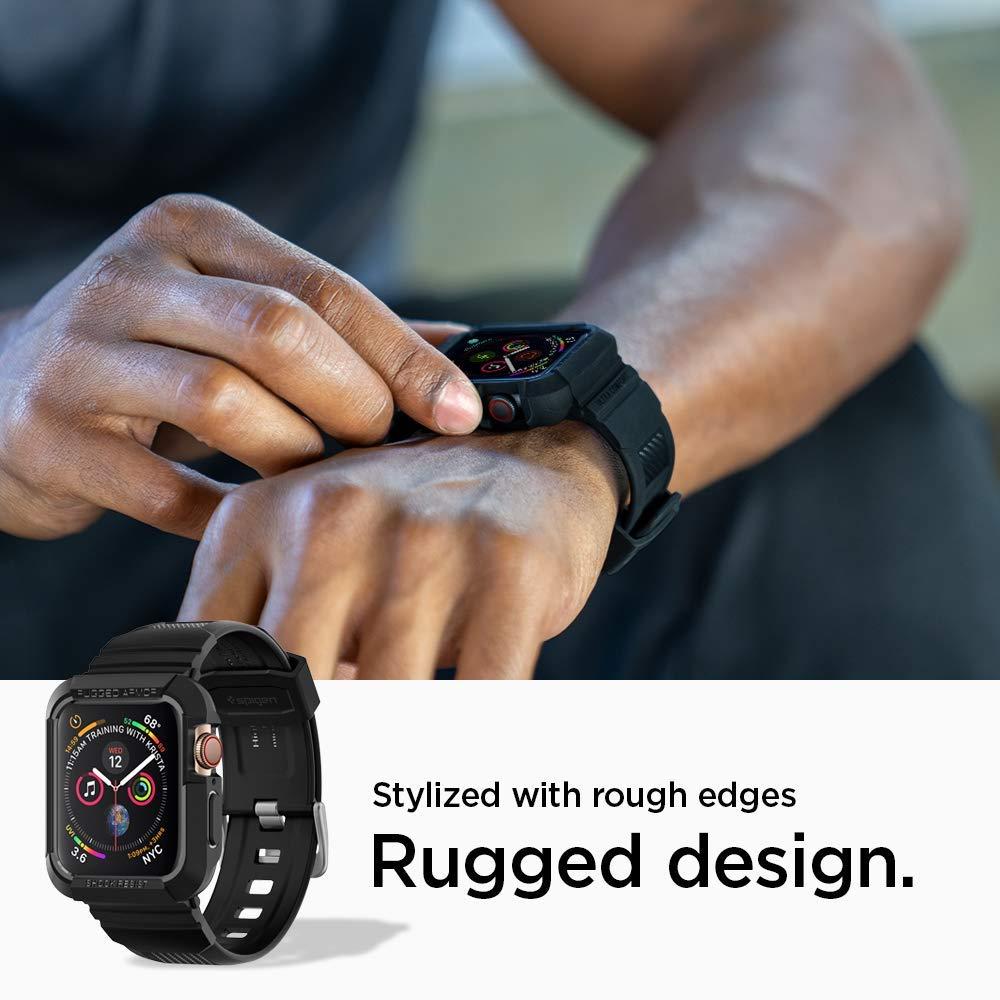 Coque Rugged Armor Pro Apple Watch 45mm Series 8 Black