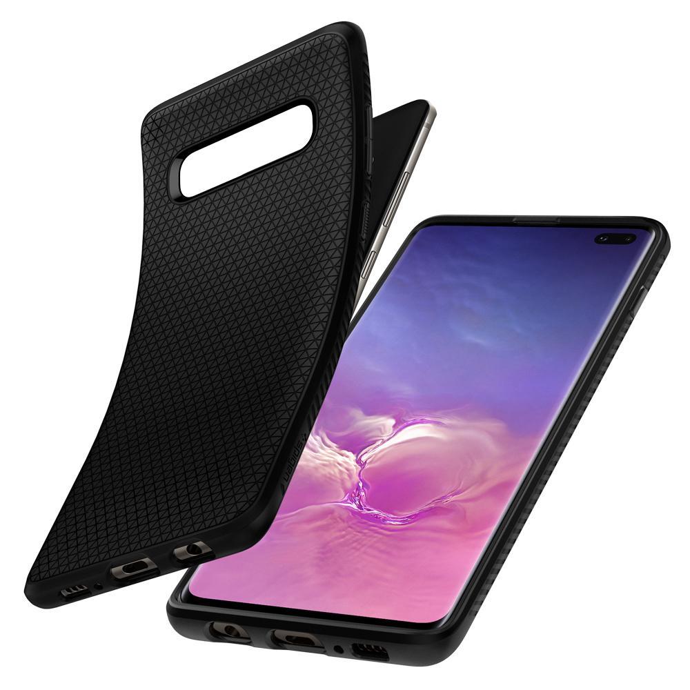 Coque Liquid Air Samsung Galaxy S10 Plus Black