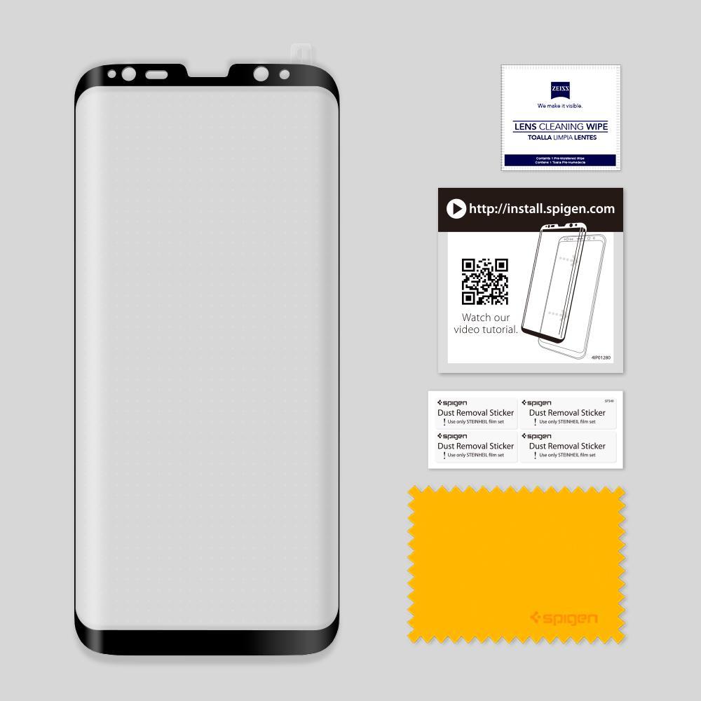 Screen Protector GLAS.tR Full Cover Glass Samsung Galaxy S8 Noir