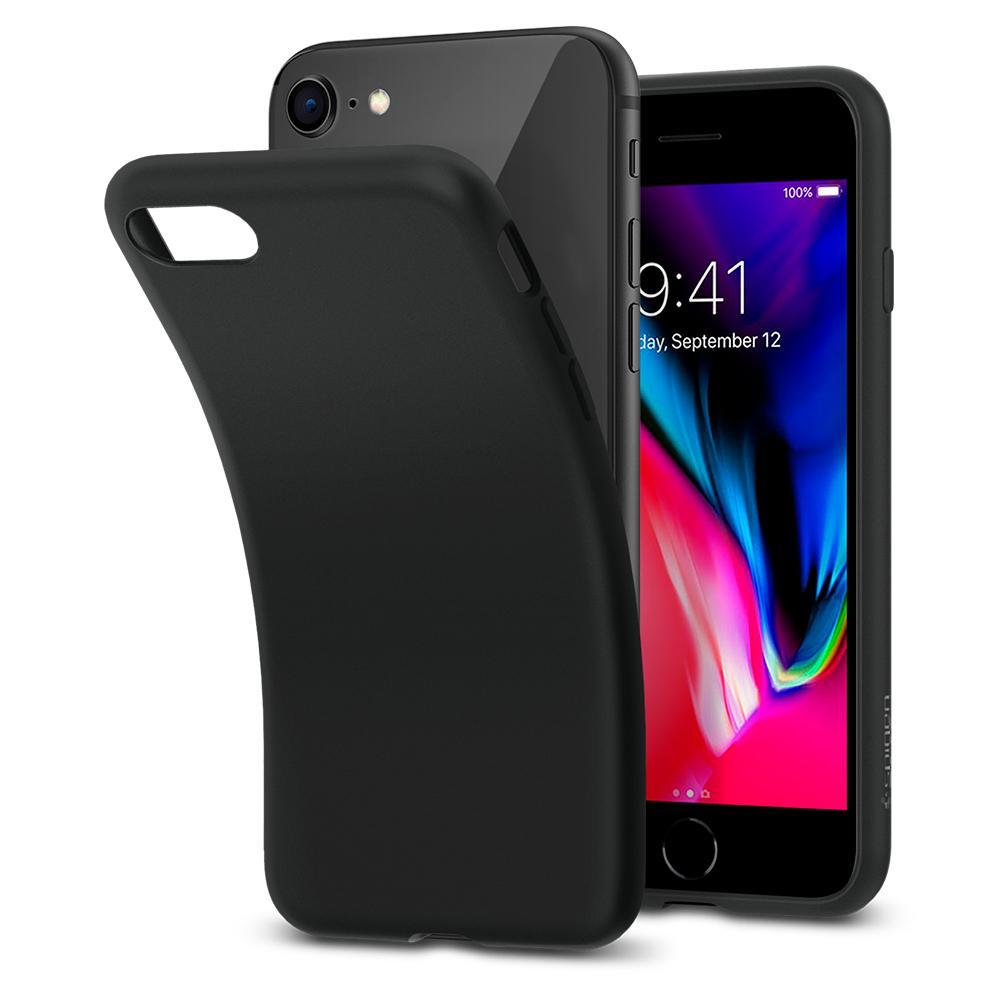 Coque Liquid Crystal iPhone 7/8/SE Matte Black