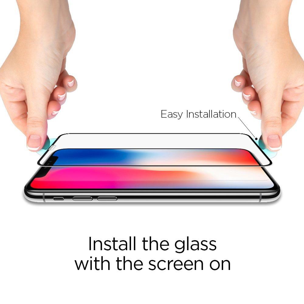 Screen Protector GLAS.tR SLIM HD iPhone X/XS Noir