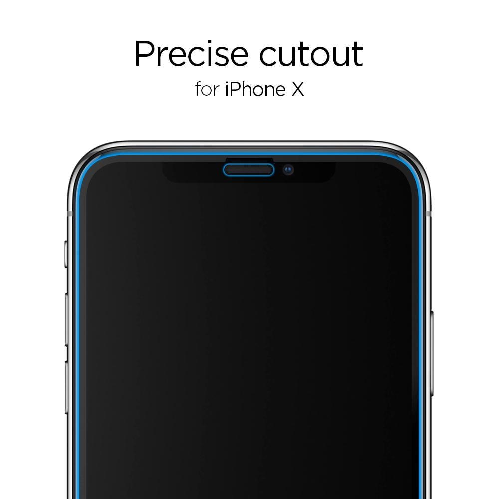 Screen Protector GLAS.tR SLIM HD iPhone X/XS Noir