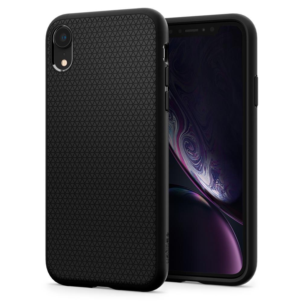 Coque Liquid Air iPhone Xr Black