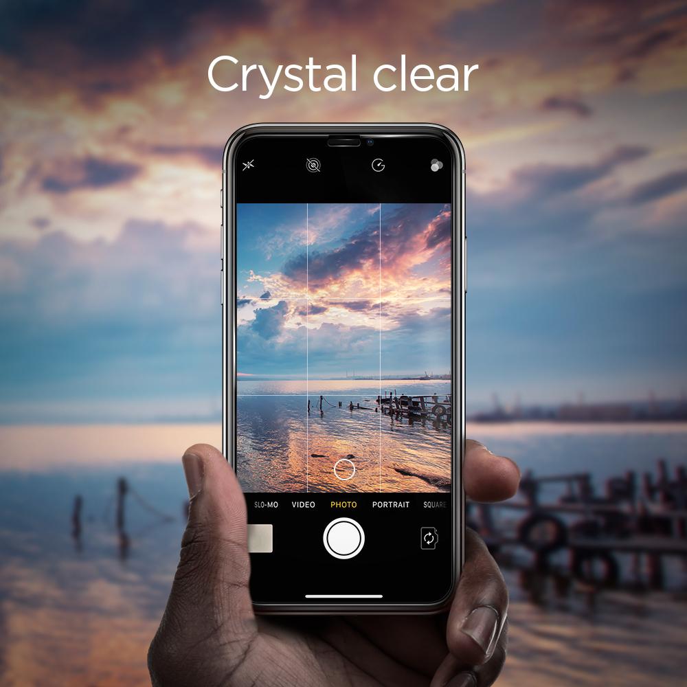 Screen Protector GLAS.tR SLIM HD iPhone XR Noir