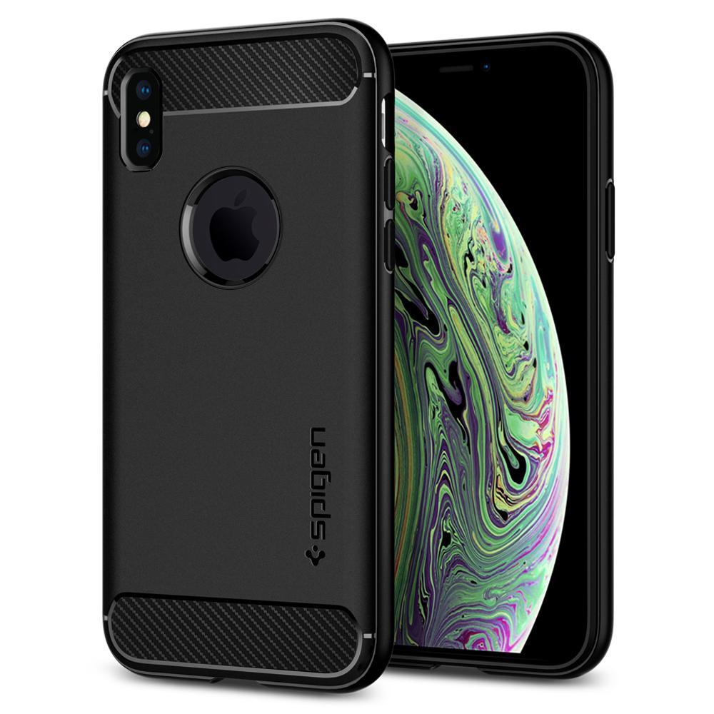 Coque Rugged Armor iPhone X/XS Black