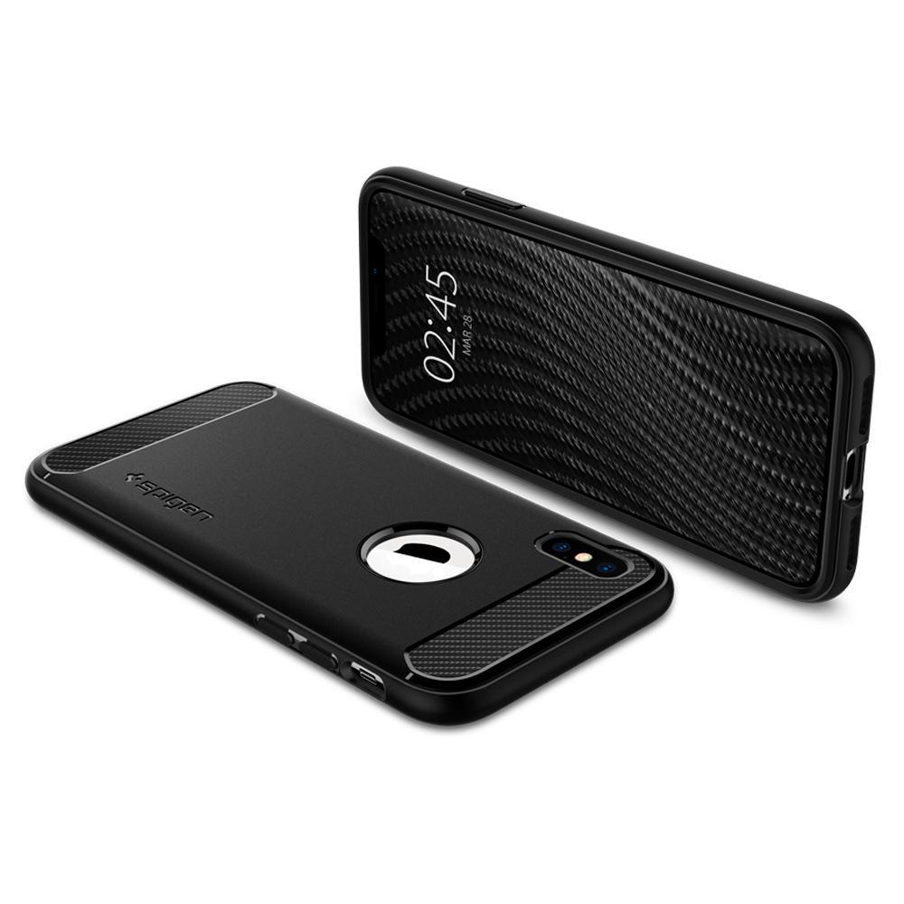 Coque Rugged Armor iPhone X/XS Black