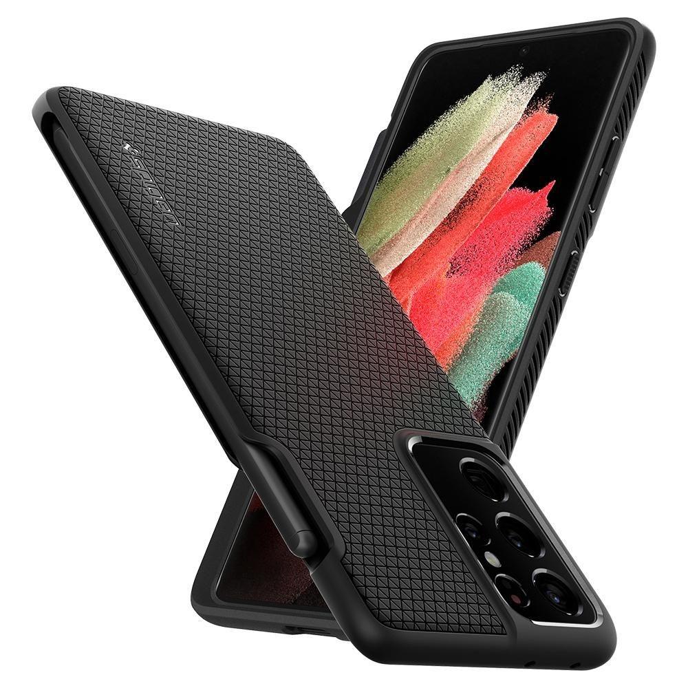 Case Liquid Air Pen Edition Samsung Galaxy S21 Ultra Black