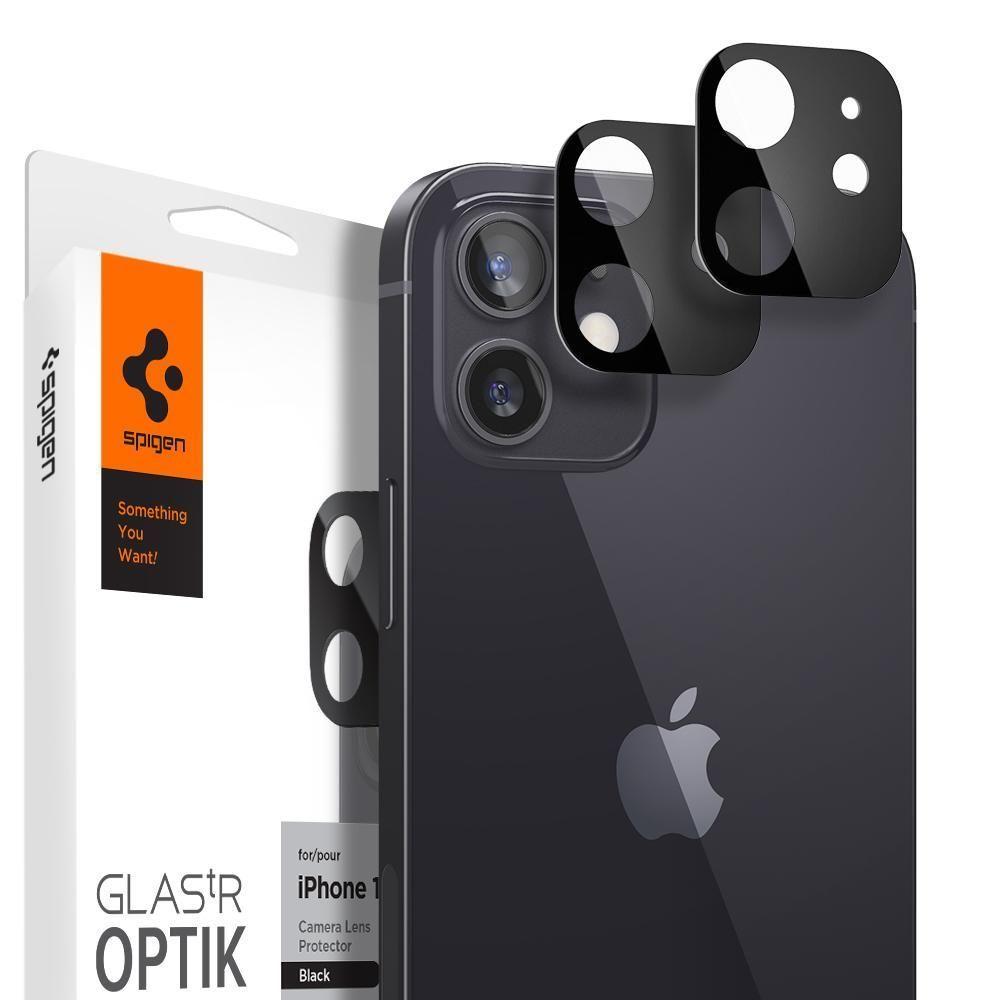 Optik Lens Protector Black (2 pièces) iPhone 12 Mini Noir