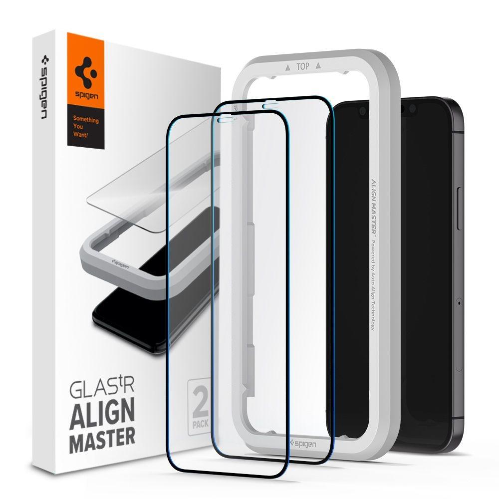 AlignMaster GLAS.tR (2 pièces) iPhone 12 Pro Max Noir