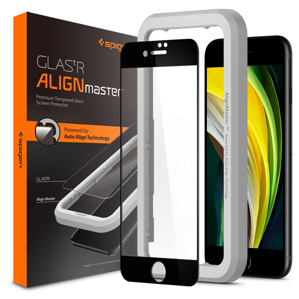 AlignMaster GLAS.tR Full Cover iPhone 7/8/SE Noir