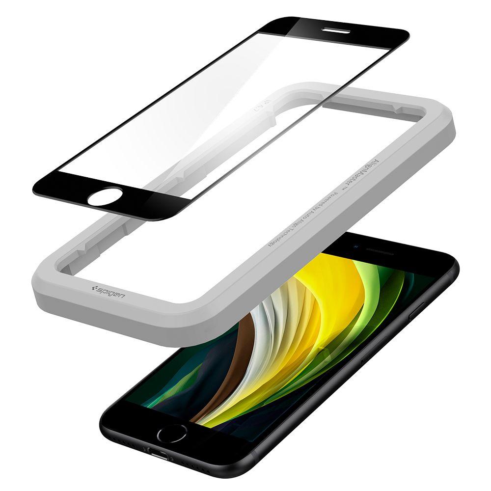 AlignMaster GLAS.tR Full Cover iPhone SE (2020), noir