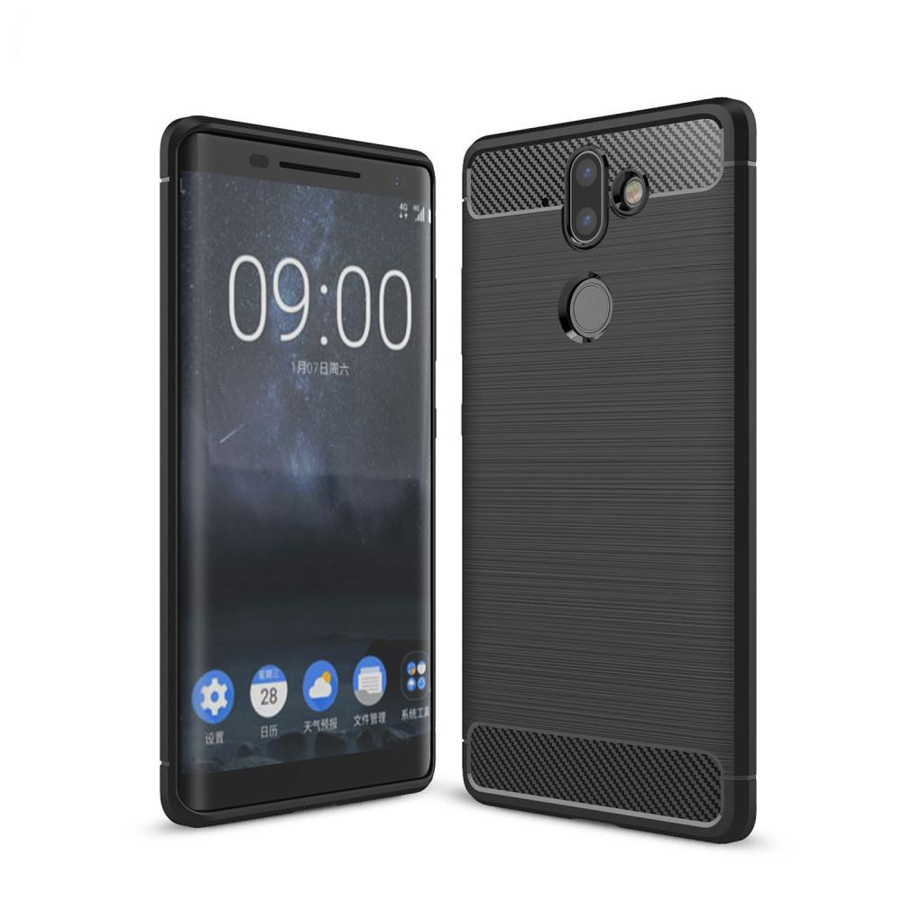 Coque Brushed TPU Case Nokia 8 Sirocco Black