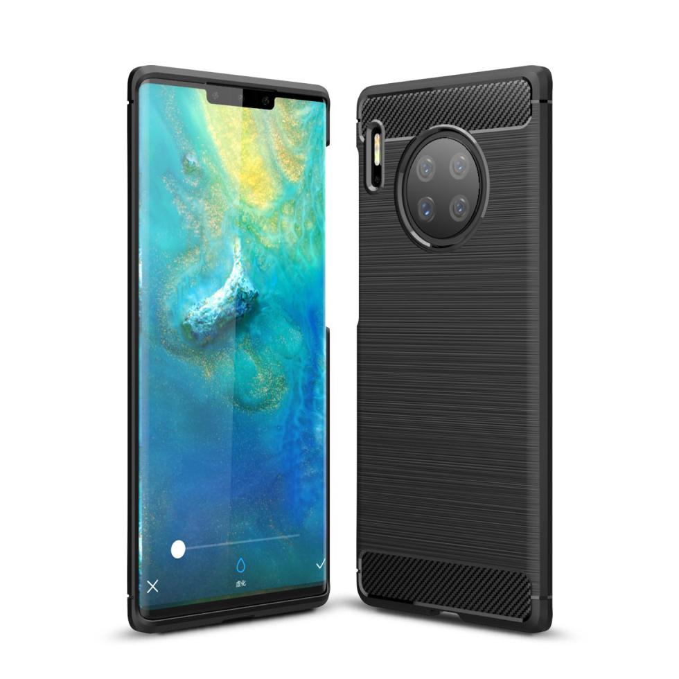 Coque Brushed TPU Case Huawei Mate 30 Pro Black