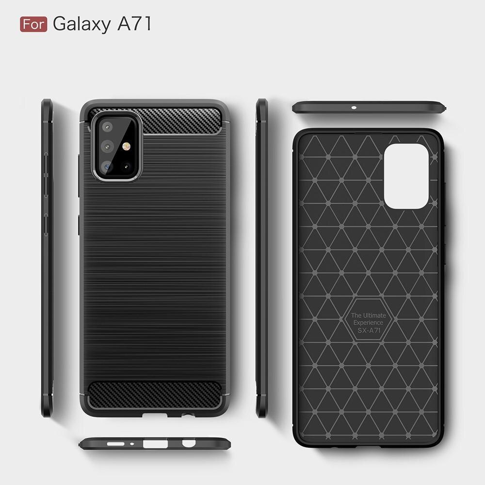 Coque Brushed TPU Case Samsung Galaxy A71 Black