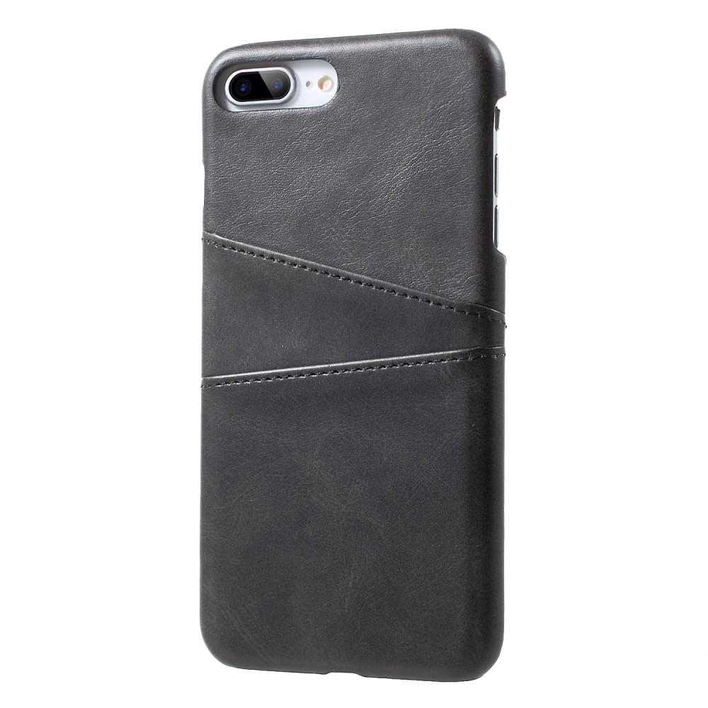 Coque Card Slots iPhone 7 Plus/iPhone 8 Plus, Noir