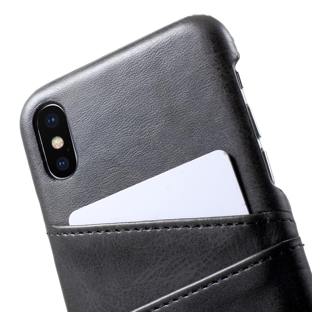 Coque Card Slots iPhone X/XS, Noir