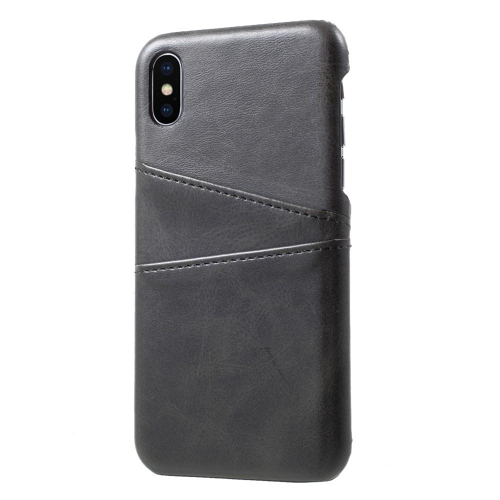 Coque Card Slots iPhone X/XS, Noir