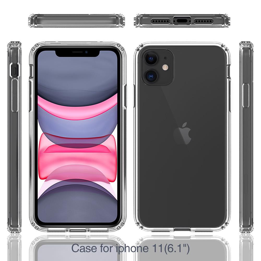 Coque hybride Crystal Hybrid pour iPhone 11, transparent