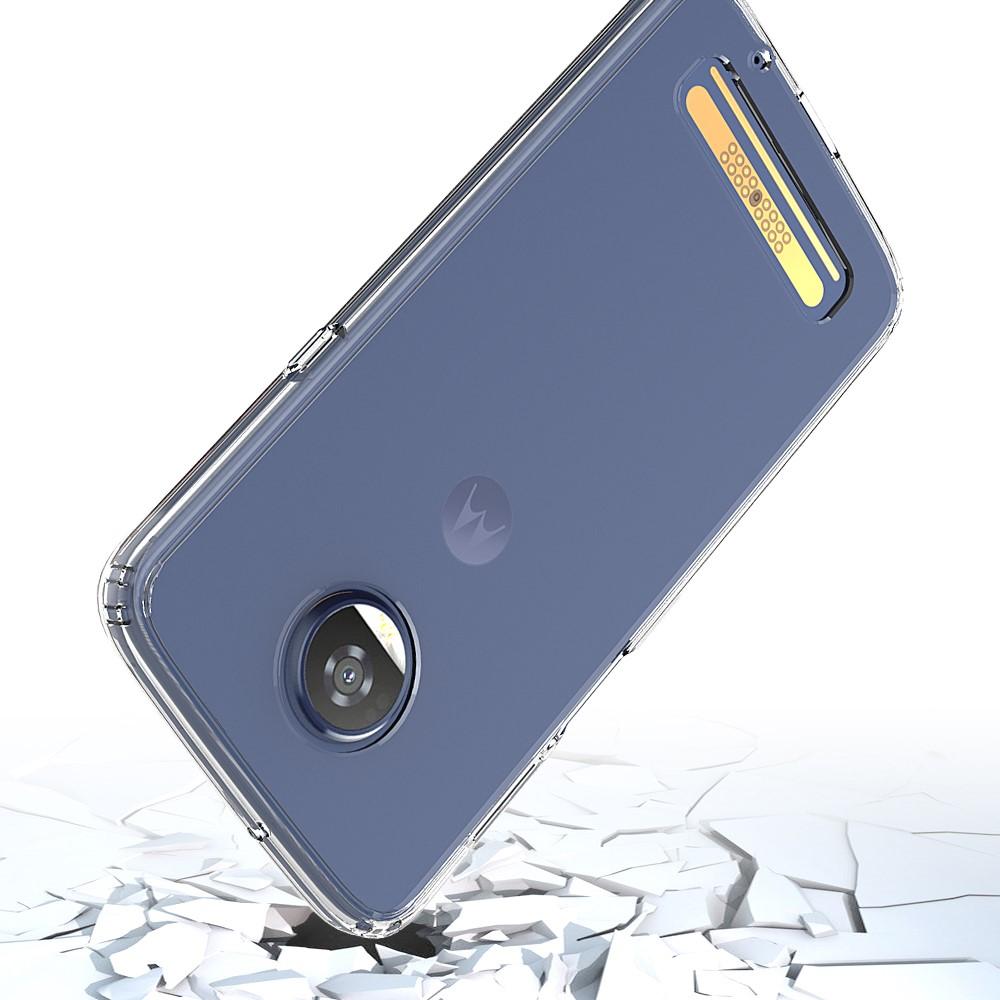 Coque hybride Crystal Hybrid pour Motorola Moto Z3 Play, transparent