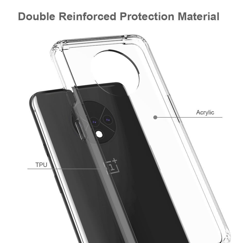 Coque hybride Crystal Hybrid pour OnePlus 7T, transparent