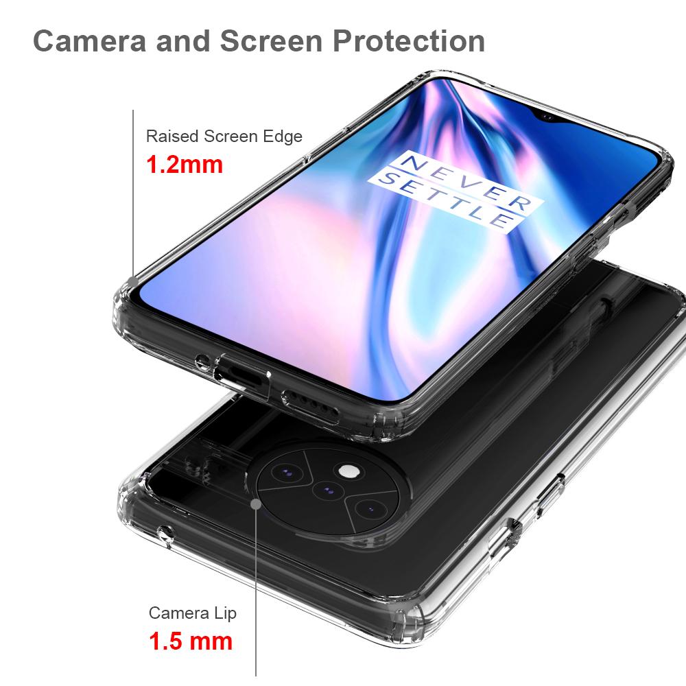 Coque hybride Crystal Hybrid pour OnePlus 7T, transparent