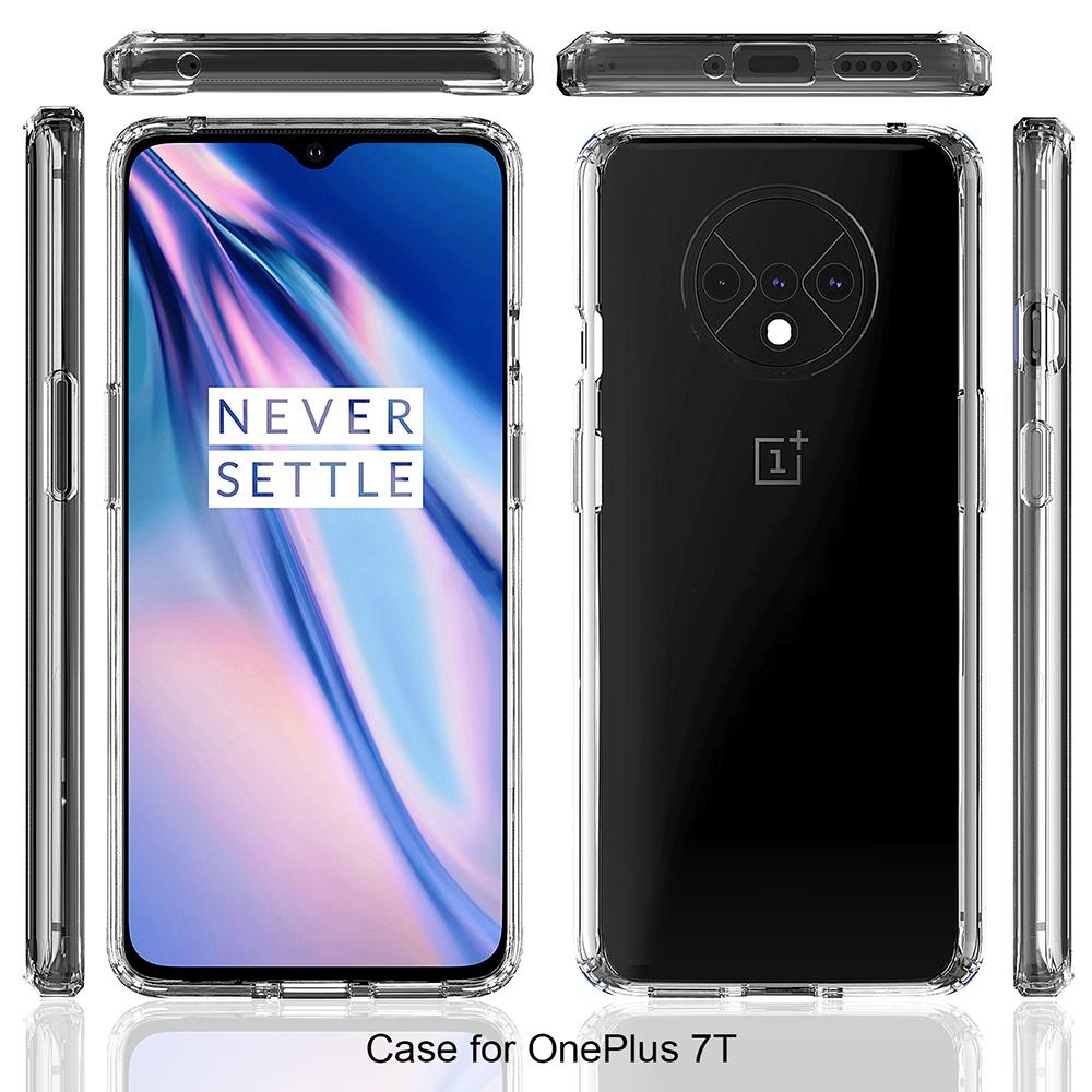 Coque hybride Crystal Hybrid pour OnePlus 7T, transparent