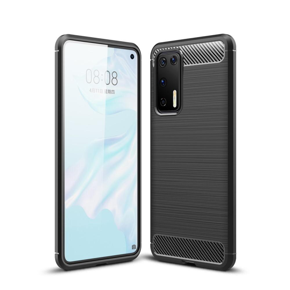 Coque Brushed TPU Case Huawei P40 Black