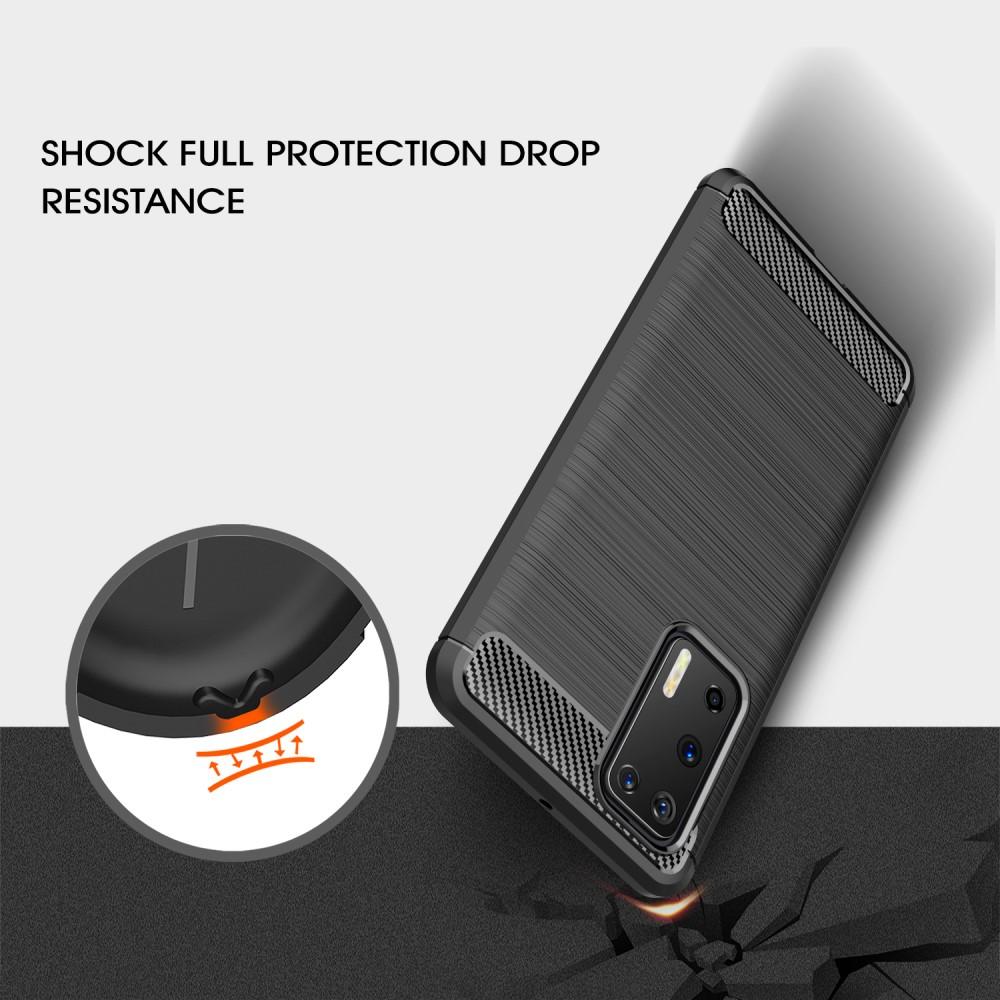 Coque TPU Brushed Huawei P40, [FÄRG}