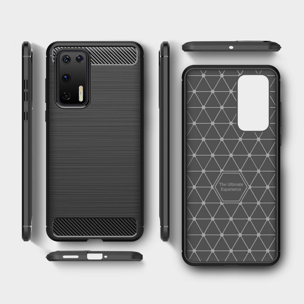 Coque Brushed TPU Case Huawei P40 Black