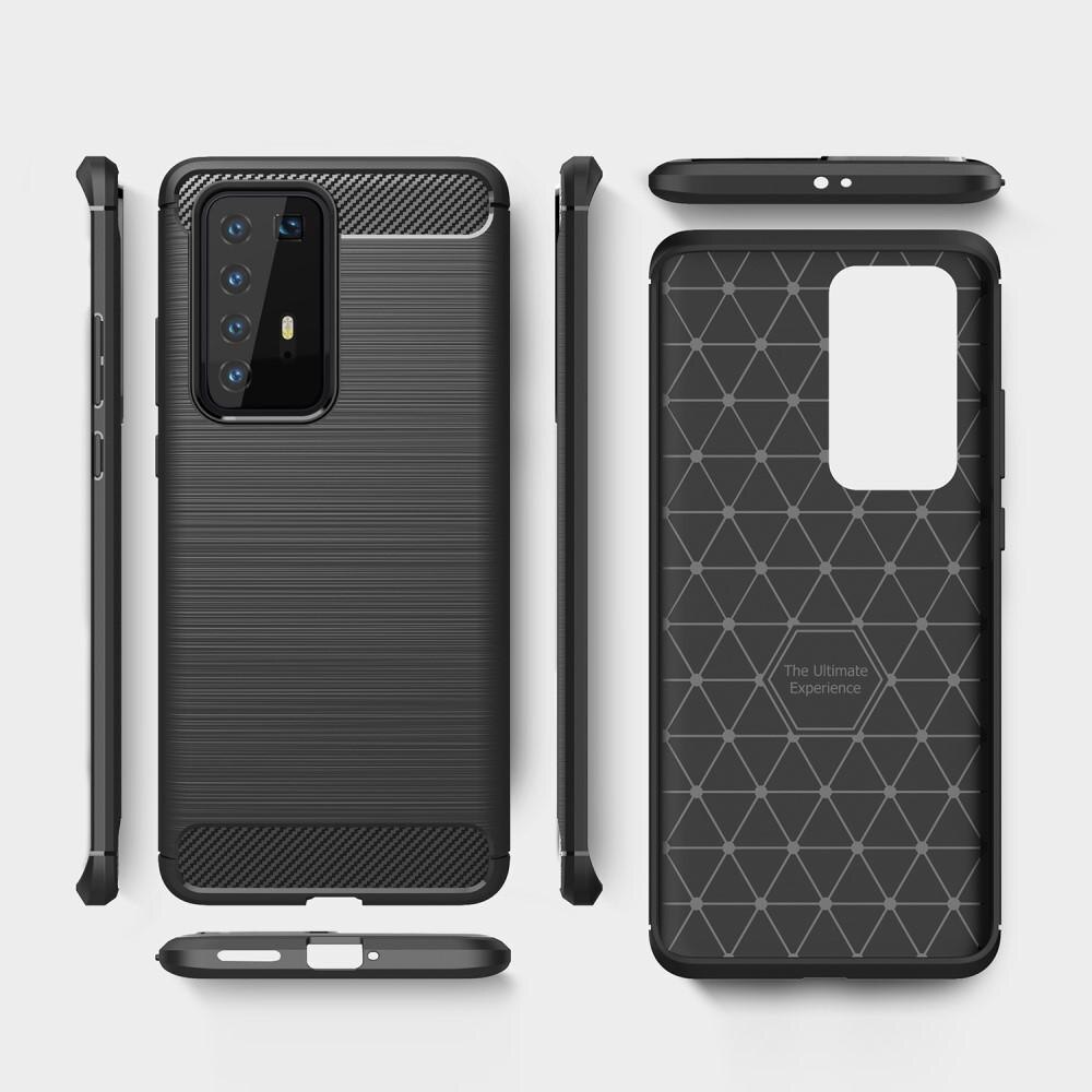 Coque Brushed TPU Case Huawei P40 Pro Black