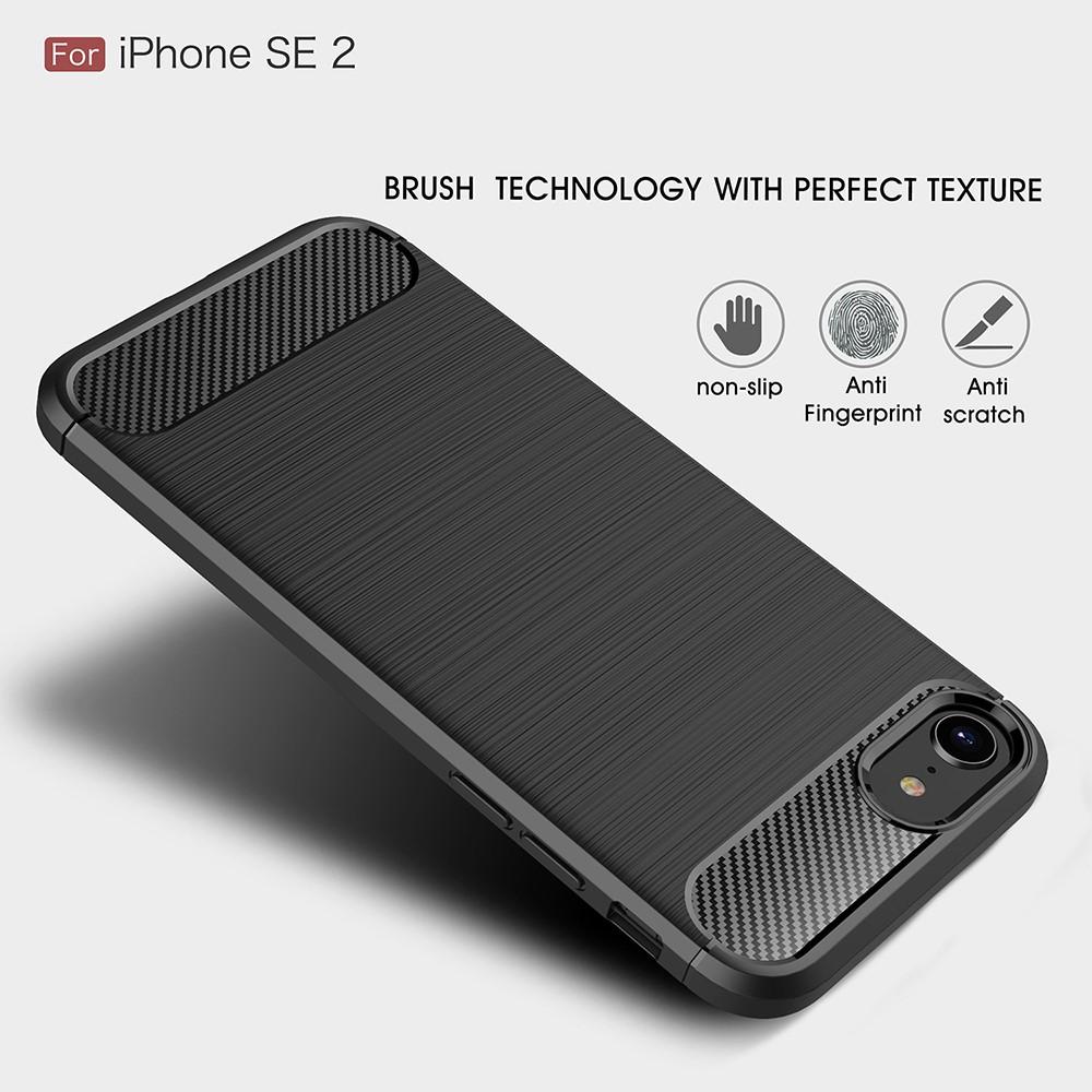Coque Brushed TPU Case iPhone 7/8/SE Black