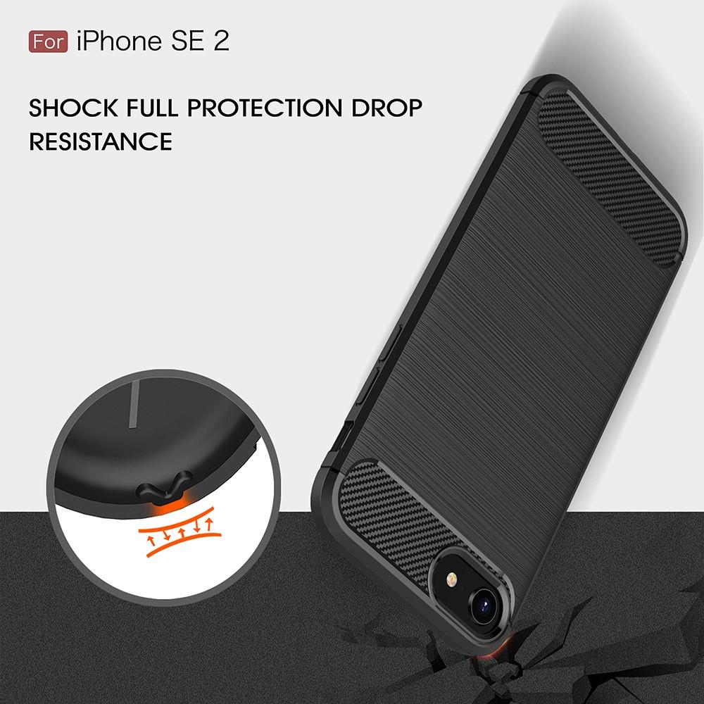 Coque Brushed TPU Case iPhone 7/8/SE Black
