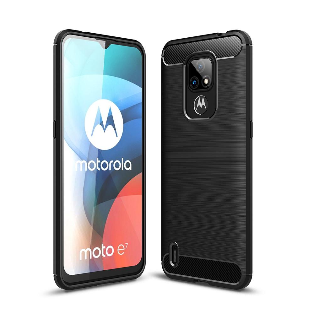Coque Brushed TPU Case Motorola Moto E7 Black